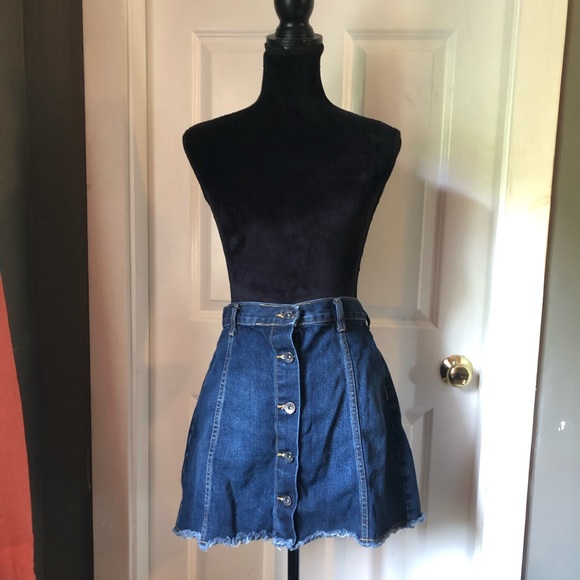 Forever 21 Dresses & Skirts - Jean button down skirt